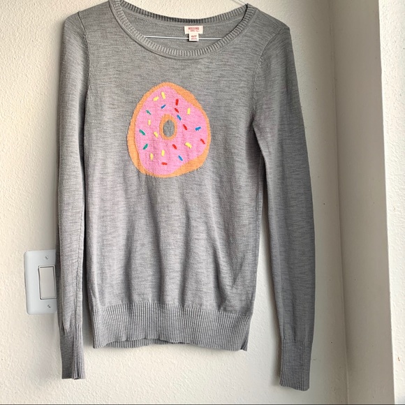 💙3/$20💙Mossimo Rainbow Sprinkle Donut Sweater XS - Picture 2 of 6